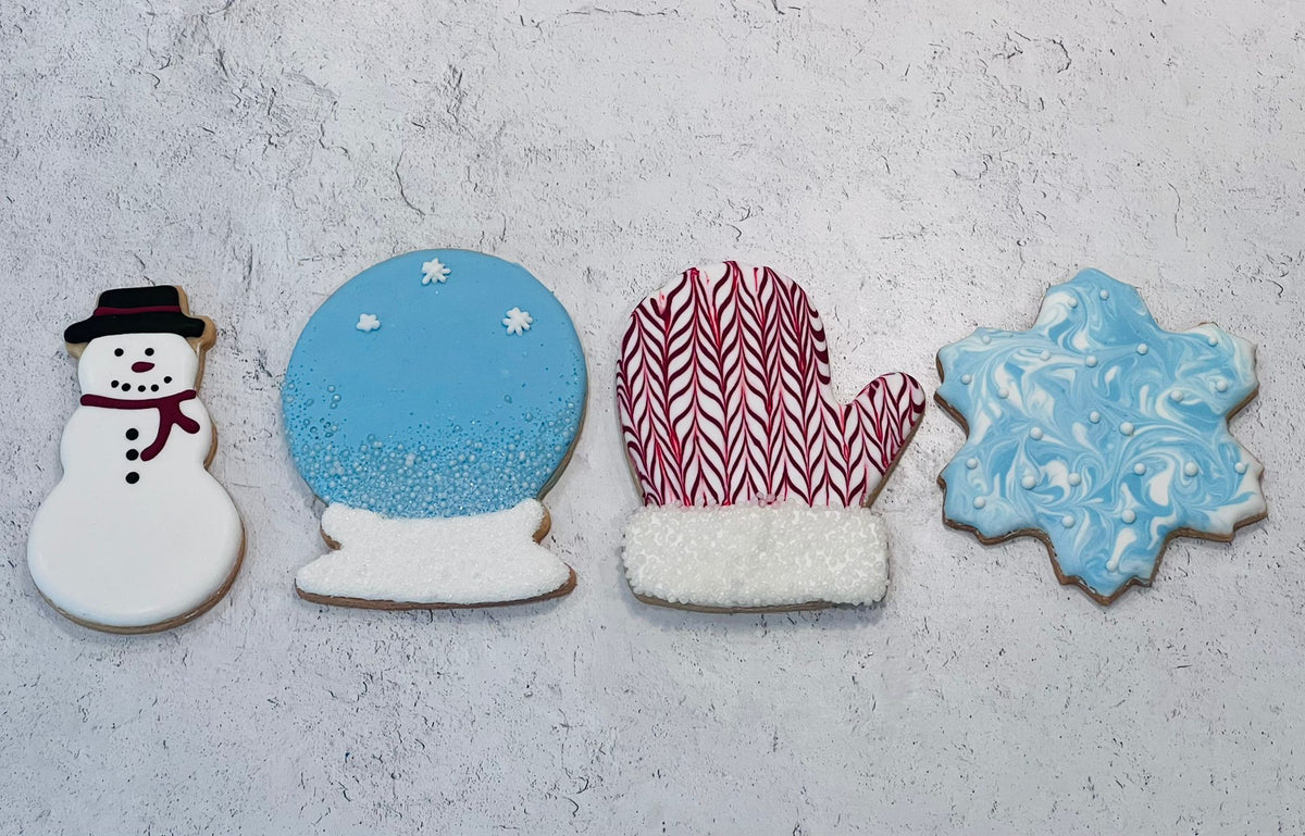 Snowglobe Cookies With Royal Icing Make Great Winter Party Favors