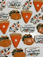 Thanksgiving Royal Icing Cookies