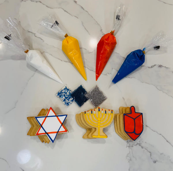 Hanukkah Bold DIY Cookie Kit 1 DZ