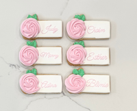 Floral Placecard Cookies