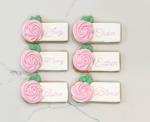Floral Placecard Cookies