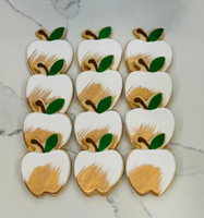 Rosh Hashana Cookie Box-Apples White/Gold