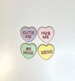 Mini Conversation Hearts Cookie Set